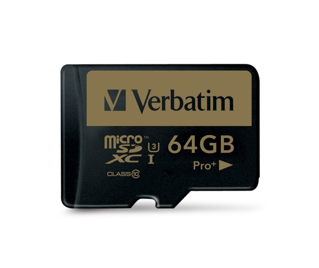 Verbatim Pro+ U3 Micro Sdxc Card 64gb C/Adaptador