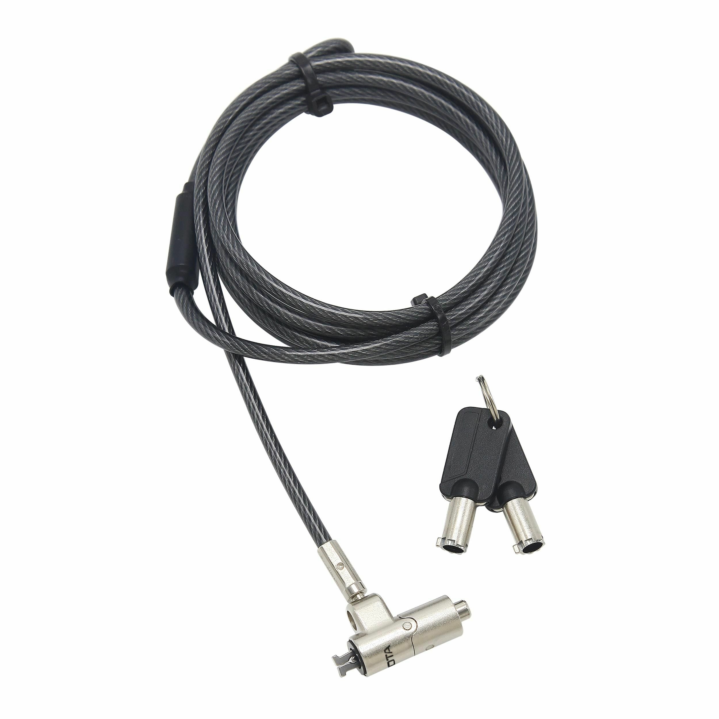Dicota Security Cable Nano Lock Ultra Slim Keyed 2.5x6 Mm Slot Black