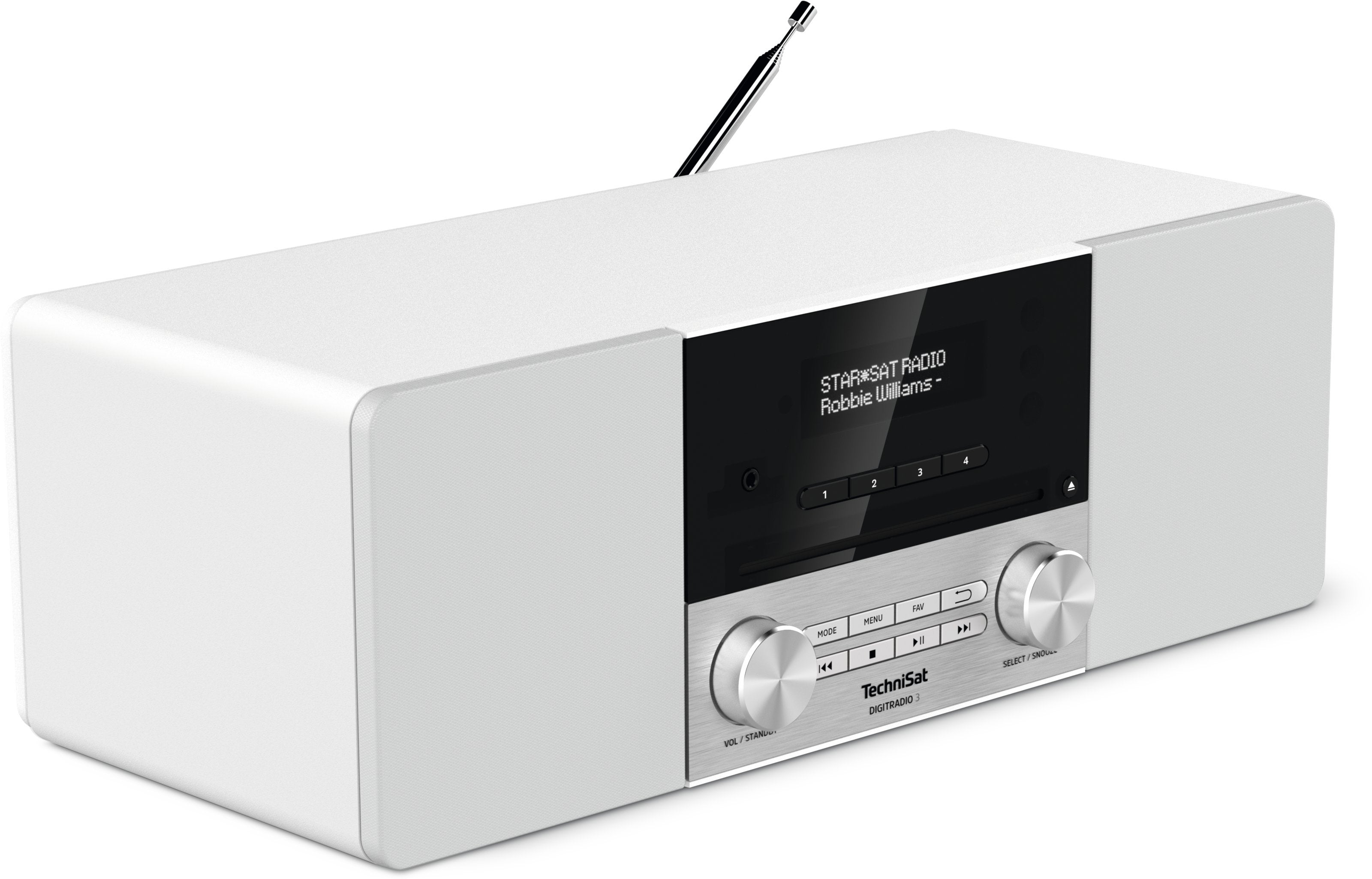 EAN 4019588139138 - TechniSat DIGITRADIO 3 Personal Analógico y digital Acero inoxidable, Blanco imagen 3