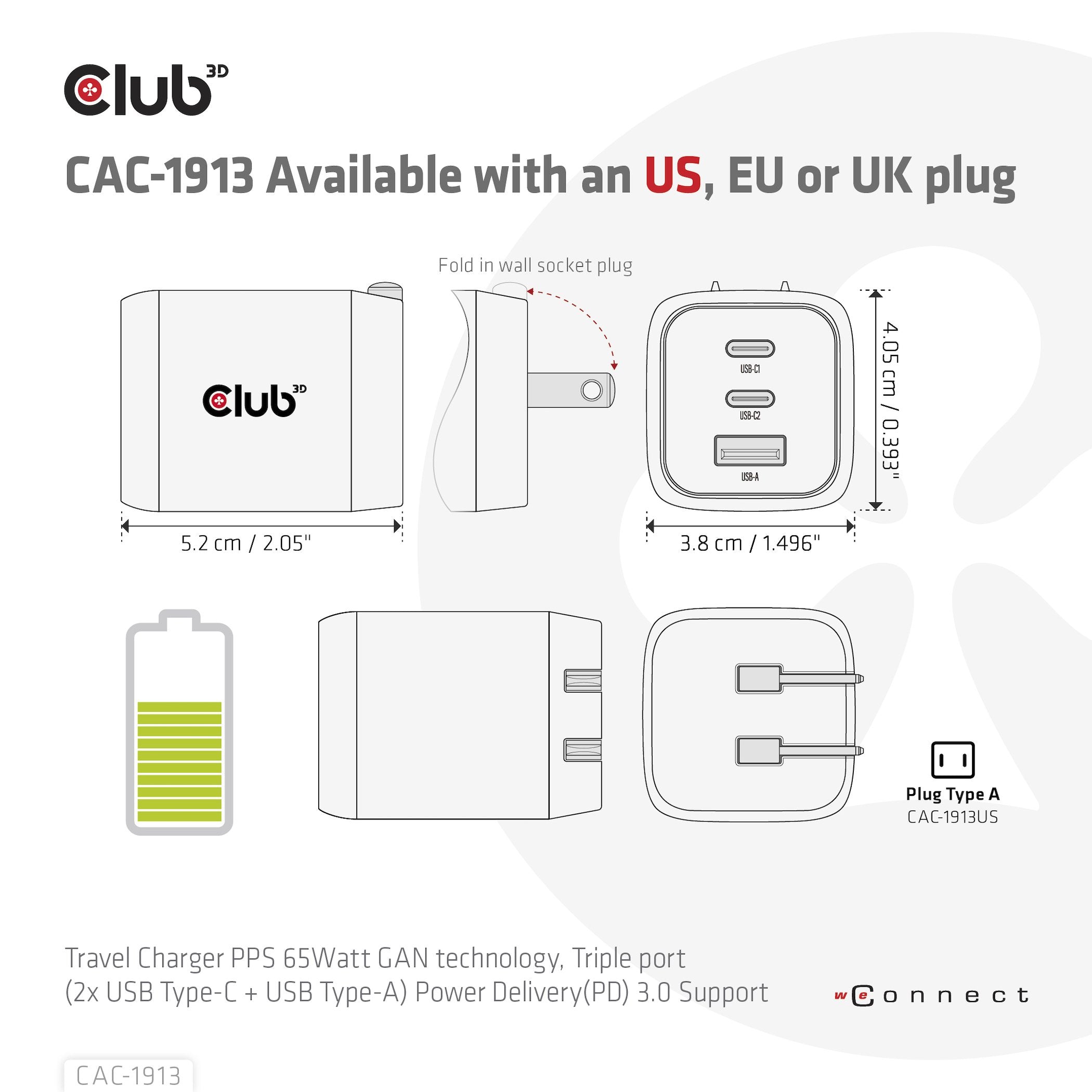 EAN 8719214472658 - CLUB3D CAC-1913 cargador de dispositivo móvil Teléfono móvil, Portátil, Smartphone, Universal Negro Corri imagen 12