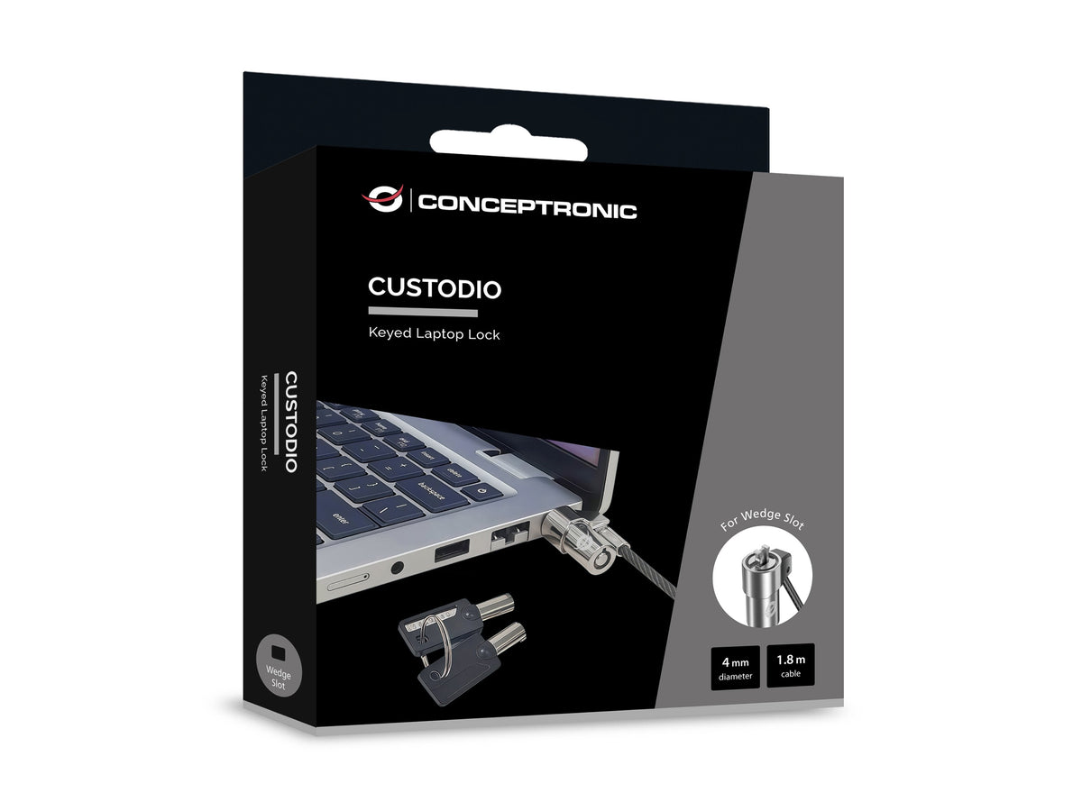 Conceptronic Notebook Candado Con Llave Keil-Steckplatz 1.80m