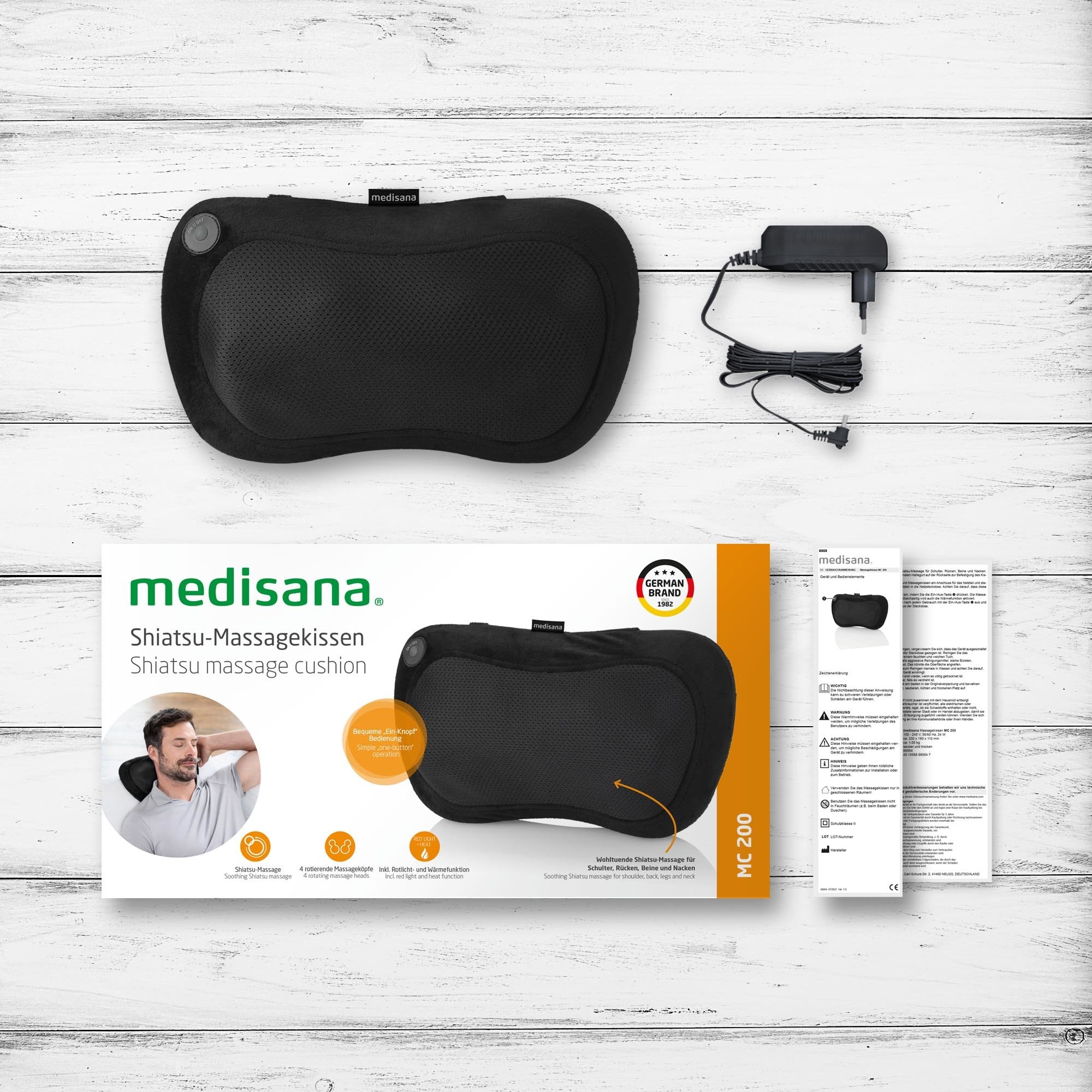 EAN 4015588889547 - Medisana MC 200 masajeador Atrás, Piernas, Cuello, Hombros Negro imagen 5