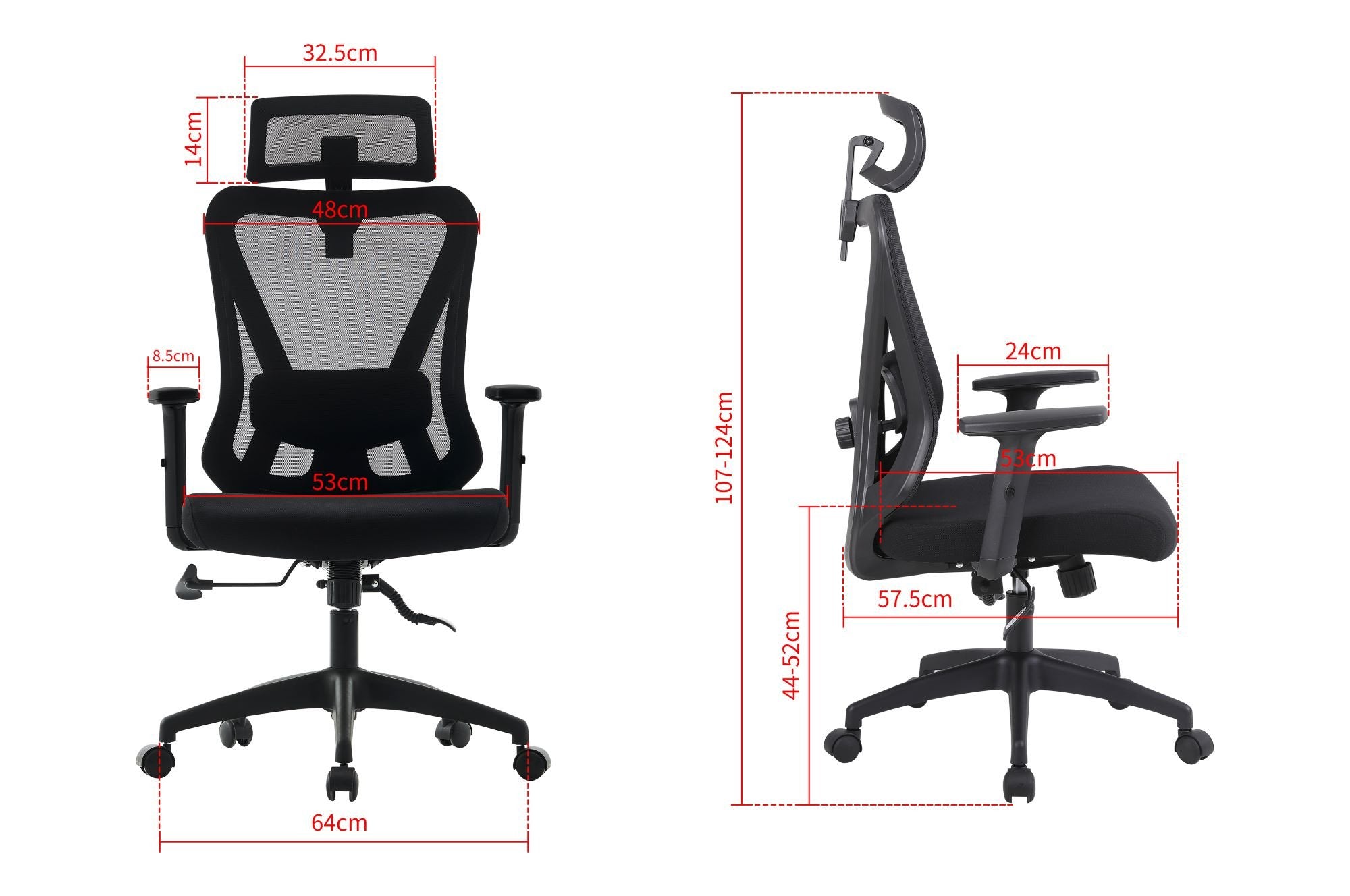EAN 5901443391968 - Activejet T5 BLACK silla de oficina y de ordenador Asiento acolchado Respaldo de malla imagen 16