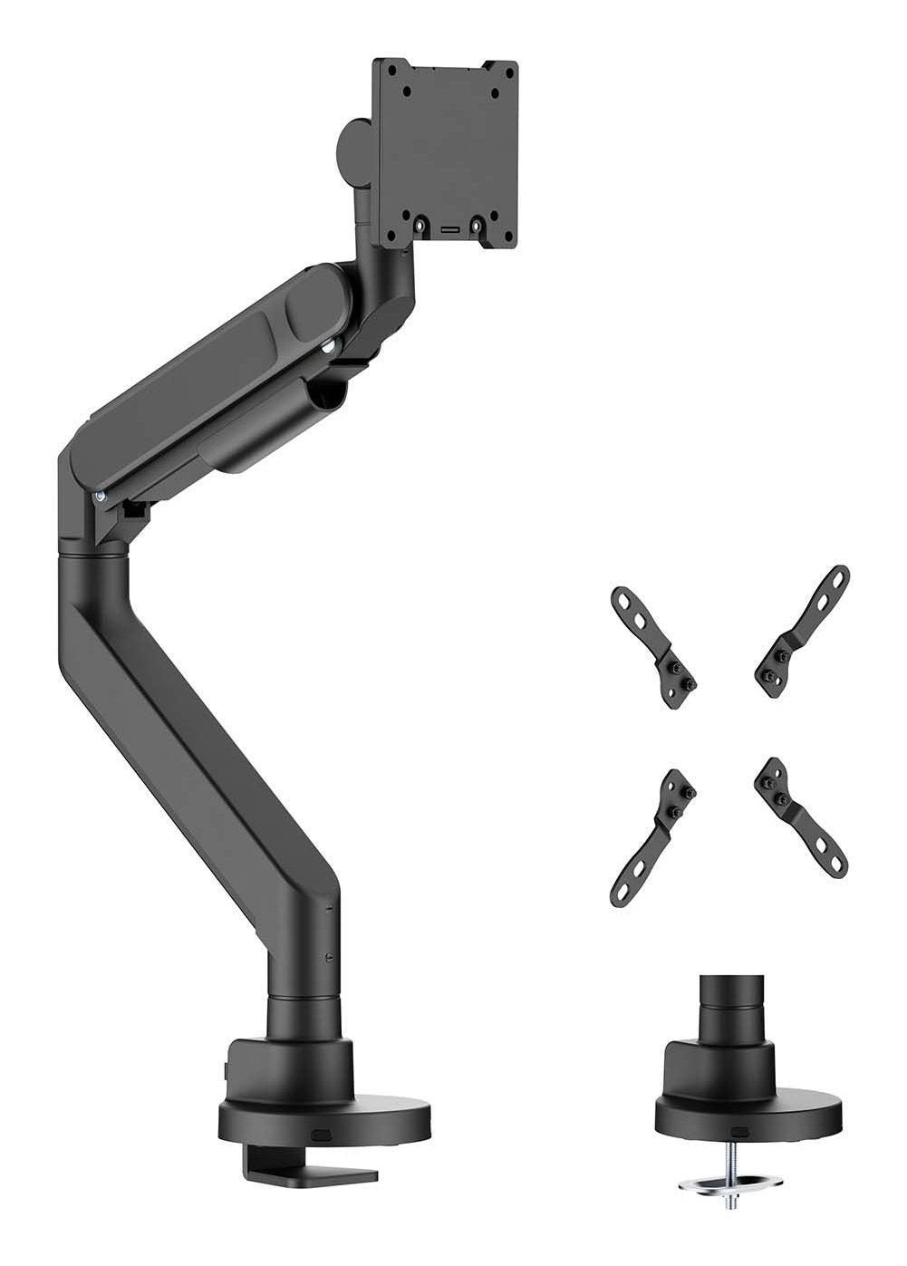 Aisens Soporte De Mesa Pro Contrapeso Giratorio E Inclinable Para Monitor/Tv 27kg (3 Pivotes, 1 Brazo) De 24-57, Negro