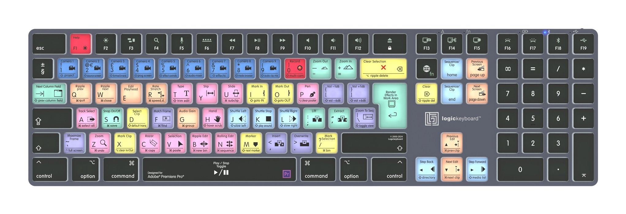 EAN 5707795022174 - Logickeyboard LKB-PPROCC-TM teclado Oficina Bluetooth QWERTY Francés Gris, Titanio imagen 1