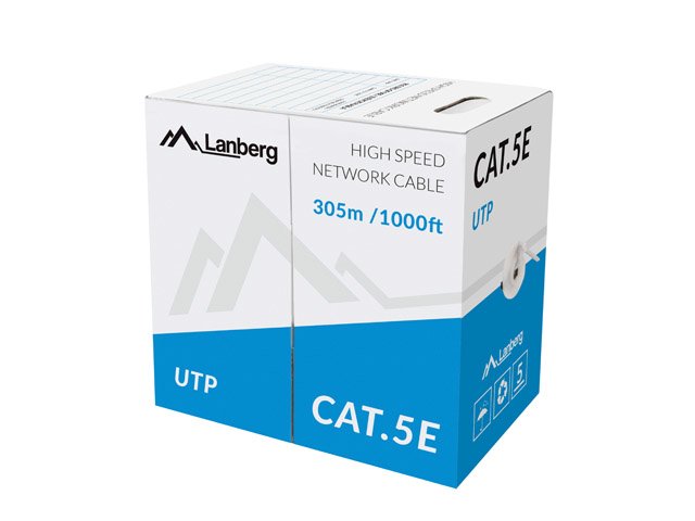EAN 5901969414059 - Lanberg LCU5-11CC-0305-S cable de red Gris 305 m Cat5e U/UTP (UTP) imagen 1