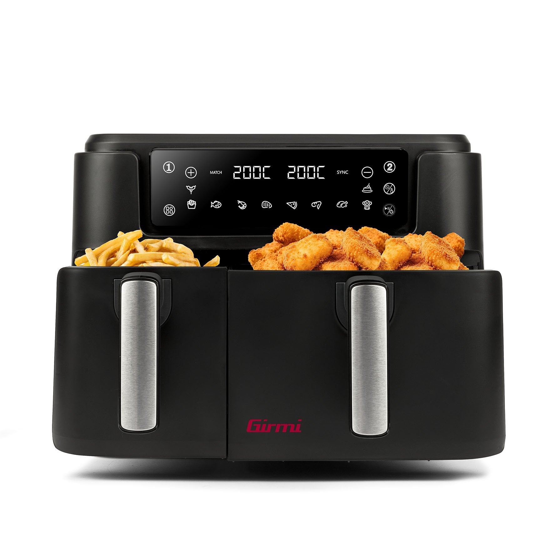 EAN 8055176402815 - Girmi FG26 freidora Doble 9 L Independiente 2400 W Freidora de aire caliente Negro imagen 3