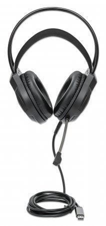 EAN 766623180696 - Manhattan 180696 auricular y casco Auriculares Alámbrico Diadema Juego USB tipo A Negro imagen 5