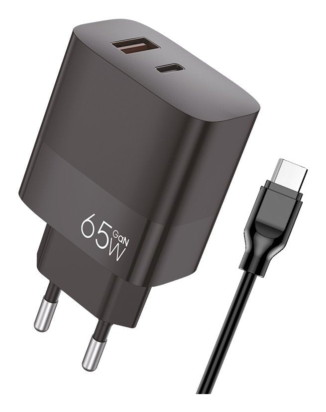 Cargador Red Gan 65w 2 Puertos: Usb + Tipo-C
Cargador Eficiente De Alta Calidad Con La Nueva Tecnología De Carga Gan. Incorpora 2 Puertos, Uno De Ellos Usb (18w) Y El Otro Tipo-C (65w). Podrás Cargar De Manera Ultra Rápida: Tel&Eac