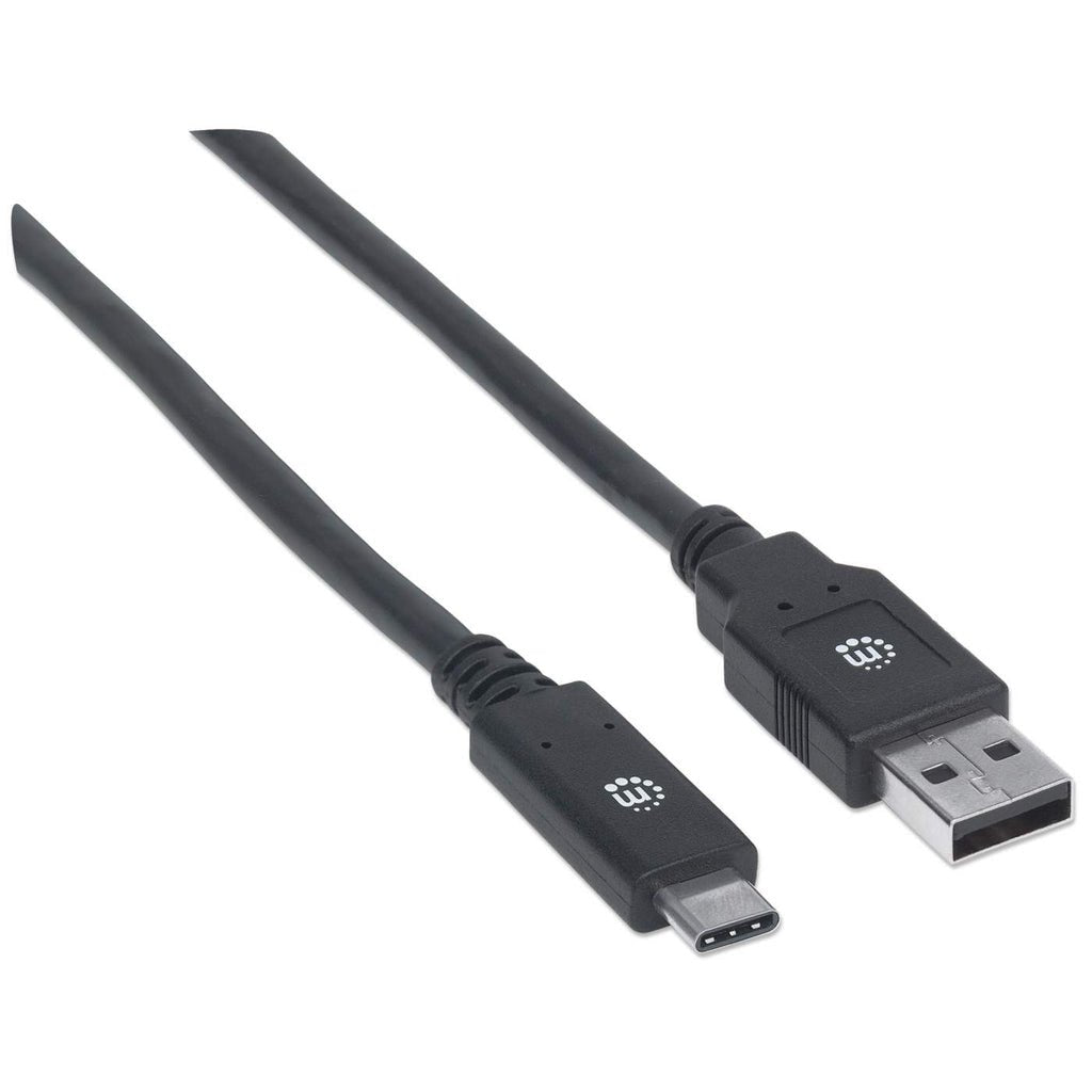 Manhattan Cable Usb 3.1 Gen 1 2m Type-A Macho A Tipo C Macho 5 Gbps Black