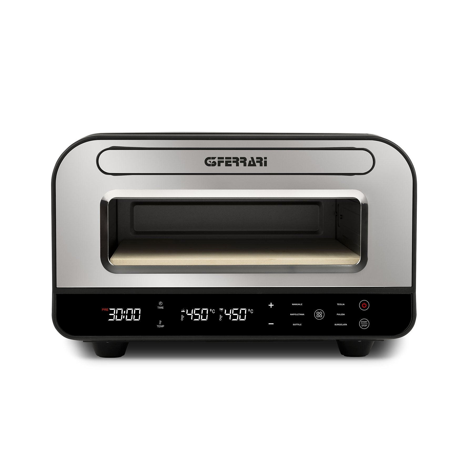 EAN 8055176403041 - G3 Ferrari Pizza Pro 2 minuti fabricante de pizza y hornos 1 Pizza(s) 1850 W Negro, Plata imagen 2