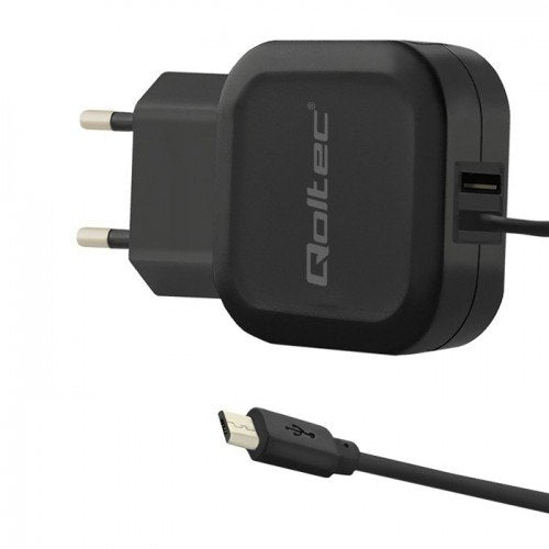 Cargador Qoltec 50189 De Dispositivo Móvil Smartphone, Tableta Negro Corriente Alterna Interior