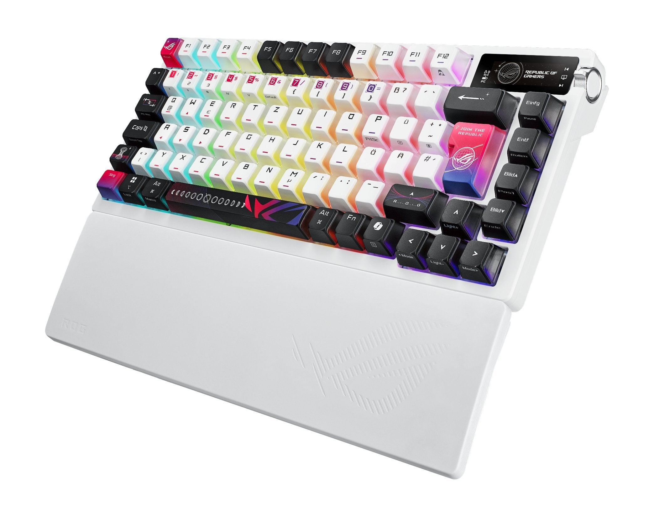 EAN 4711387897232 - ASUS ROG Azoth X teclado Juego USB + RF Wireless + Bluetooth QWERTZ Blanco imagen 3