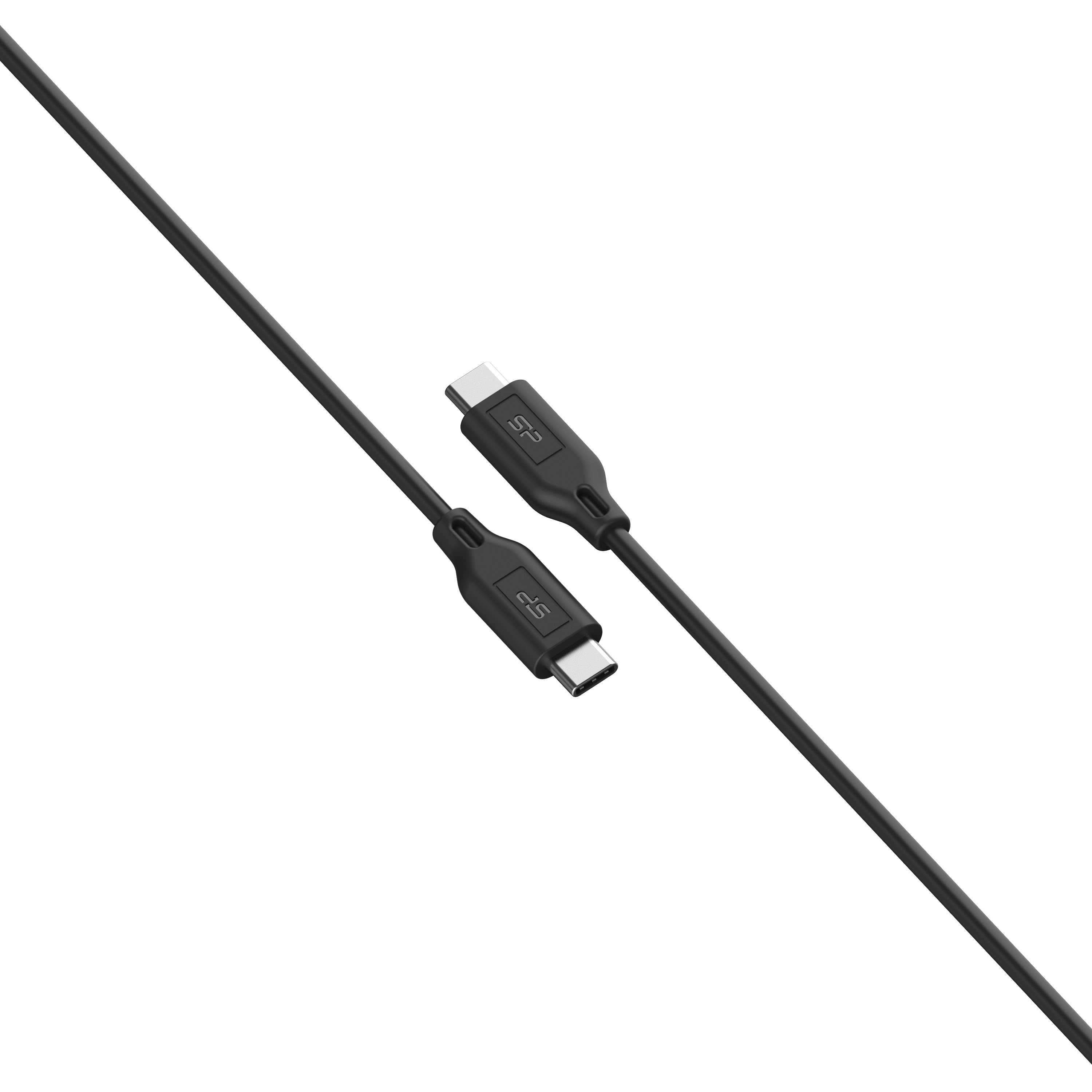 Cable Silicon Power Boost Link Pvc Lk15cc Pd/Qc3.0 Usb-3 - Usb-C 1m Negro