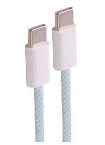 Shiverpeaks Usb-C Cable De Carga, 2.0, 60w, Azul, Textil, 1,5m