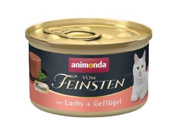 Comida Húmeda Para Gatos Animonda Vom Feinsten Mousse Salmón Y Aves 85 G