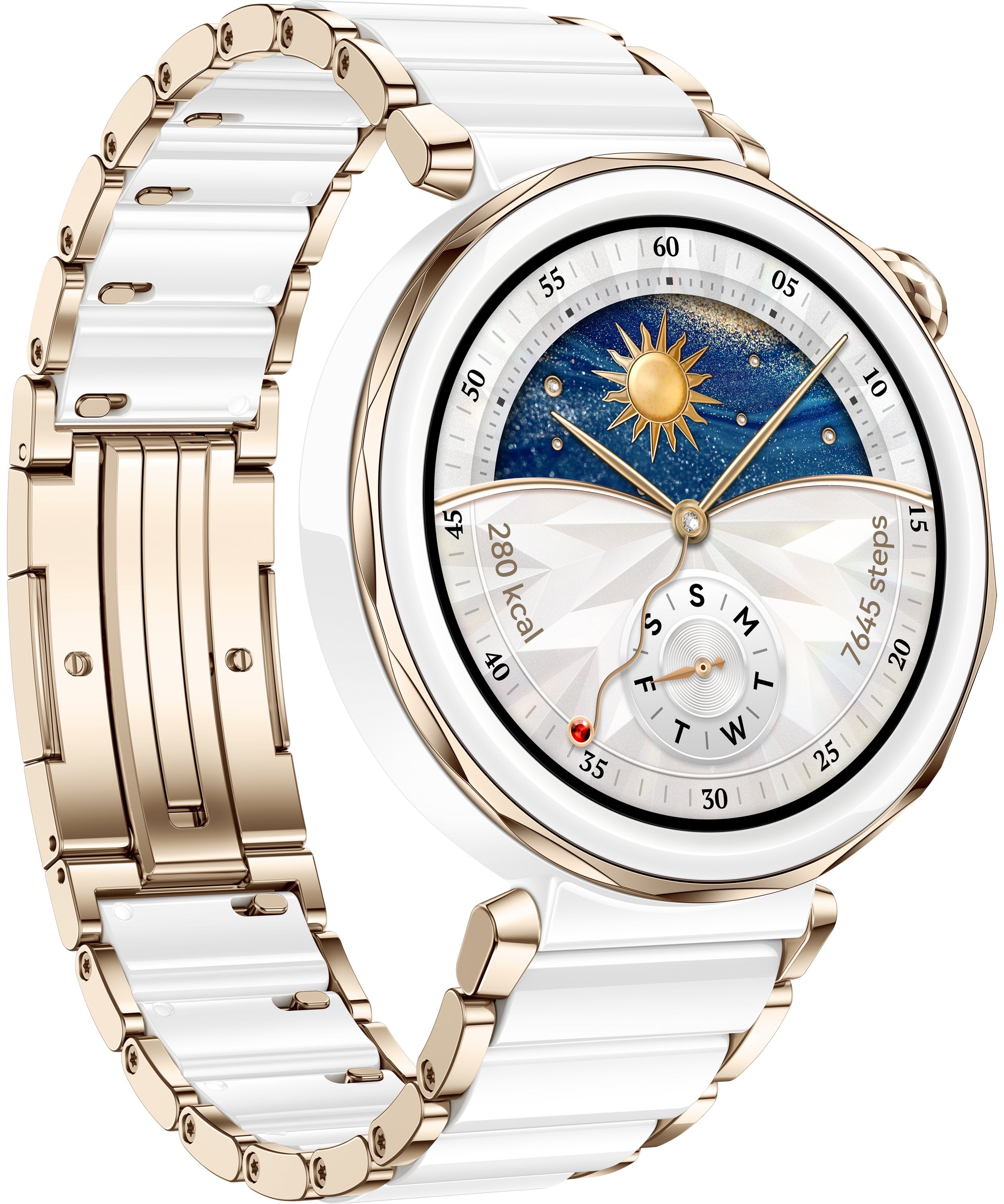 EAN 6942103134319 - Huawei WATCH GT5 Pro 42mm 3,35 cm (1.32") AMOLED Digital 466 x 466 Pixeles Blanco GPS (satélite) imagen 5