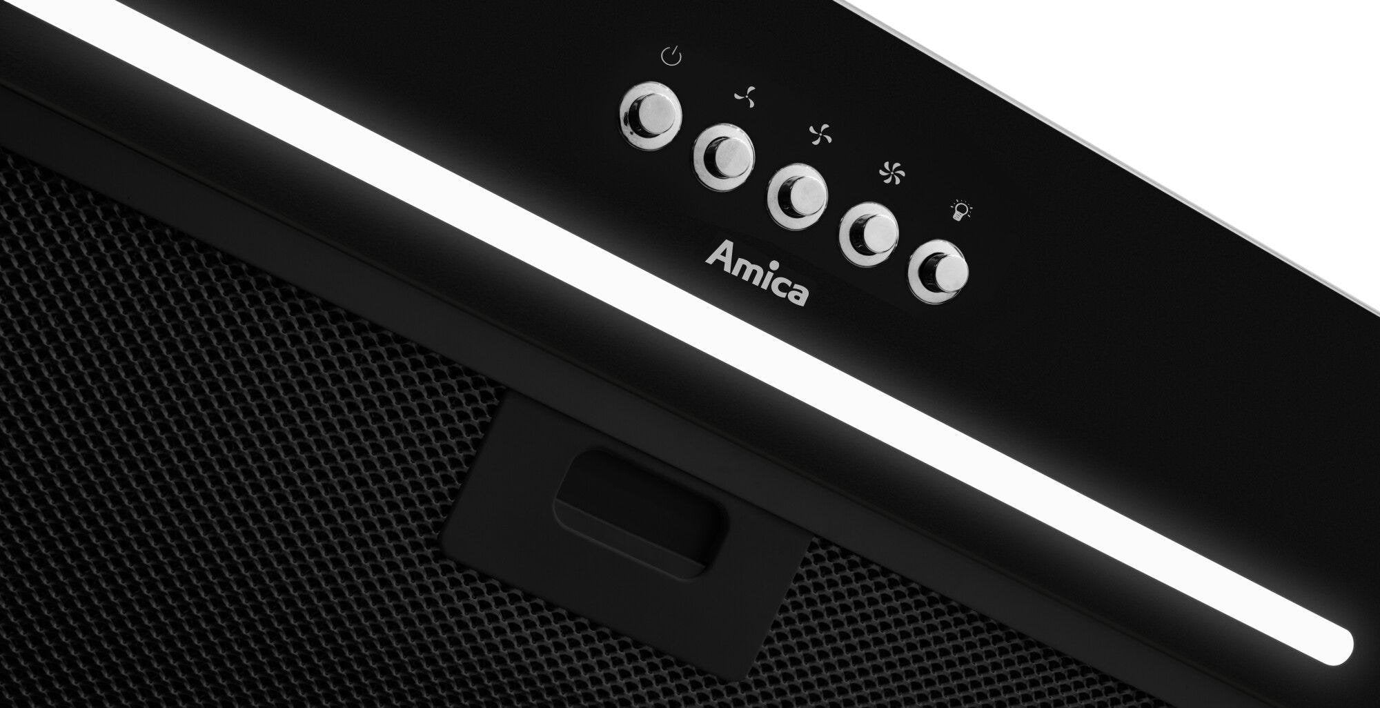 EAN 5906006918668 - Amica OMP6255BG campana Encastrada Negro 389 m³/h imagen 6