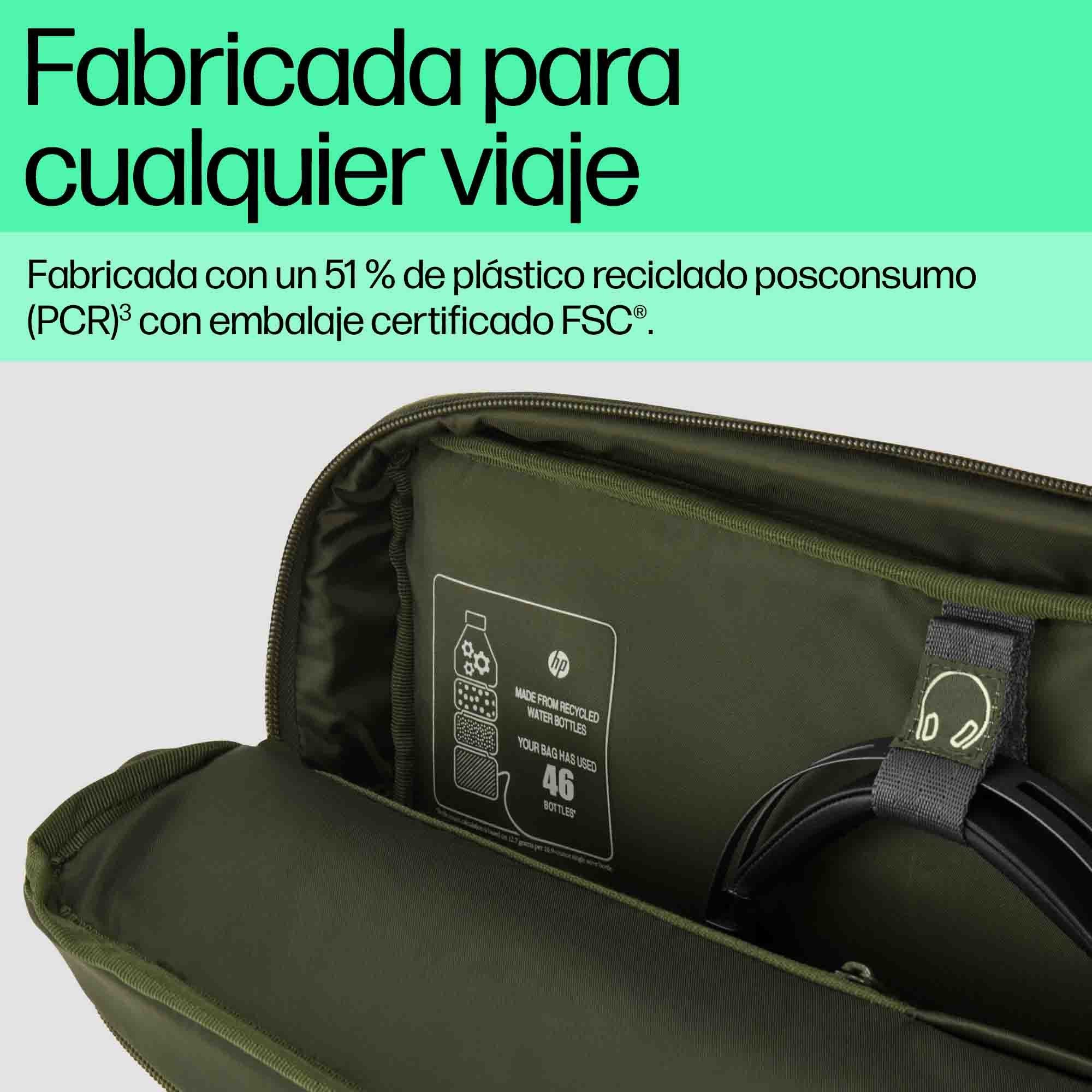 EAN 0197961660449 - HP 15.6 Modular Laptop Bag 39,6 cm (15.6") Bandolera Verde, Gris imagen 5