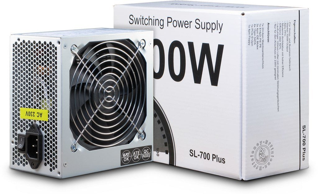 Fuente De Alimentación Inter-Tech Sl-700 Plus 700 W 20+4 Pin Atx Atx Plata