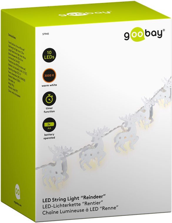 Goobay 57945 Tira De Luces 1,3 M 10 Lámpara(S) Led