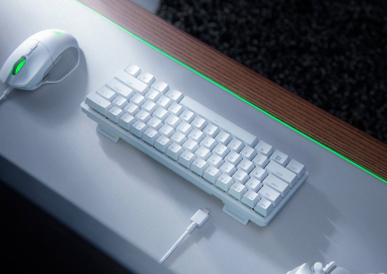 EAN 0811659037619 - Razer Huntsman Mini teclado Juego USB QWERTY Internacional de EE.UU. Blanco imagen 4