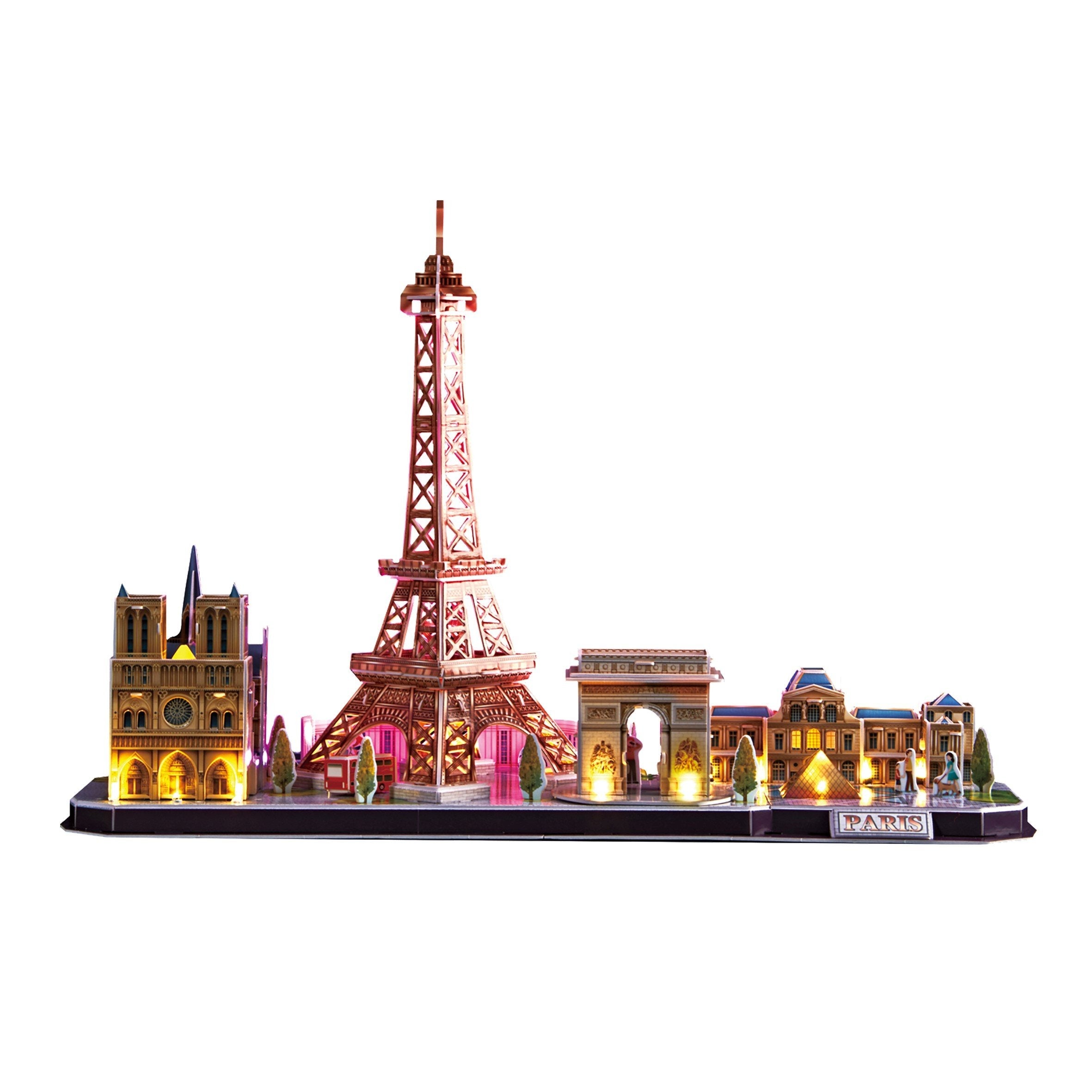 Cubic Fun Puzzle 3d Led  City Line Paris