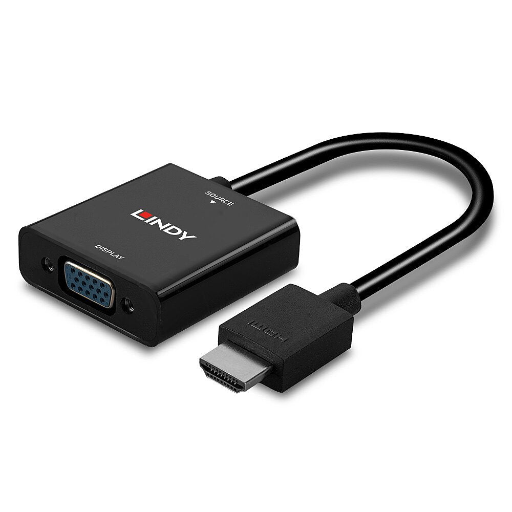 Lindy 38291 Adaptador Hdmi Tipo A (Estándar) Vga (D-Sub) Negro