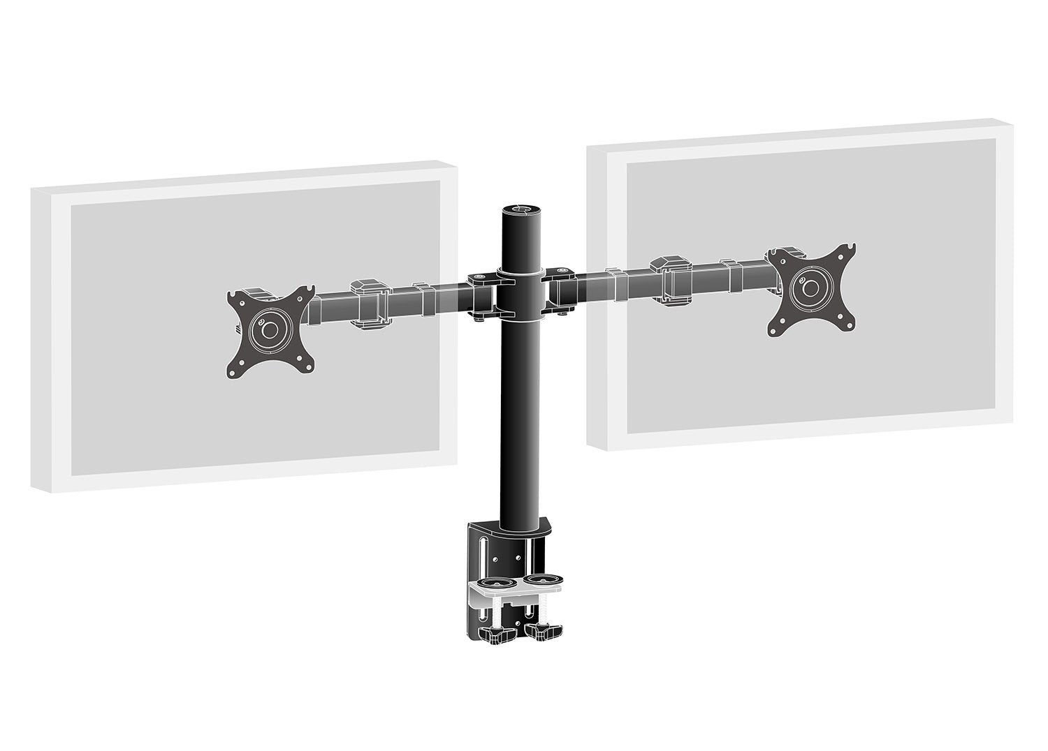 Iiyama Ds1002c-B1 Soporte De Mesa Para Pantalla Plana 76,2 Cm (30") Abrazadera Negro