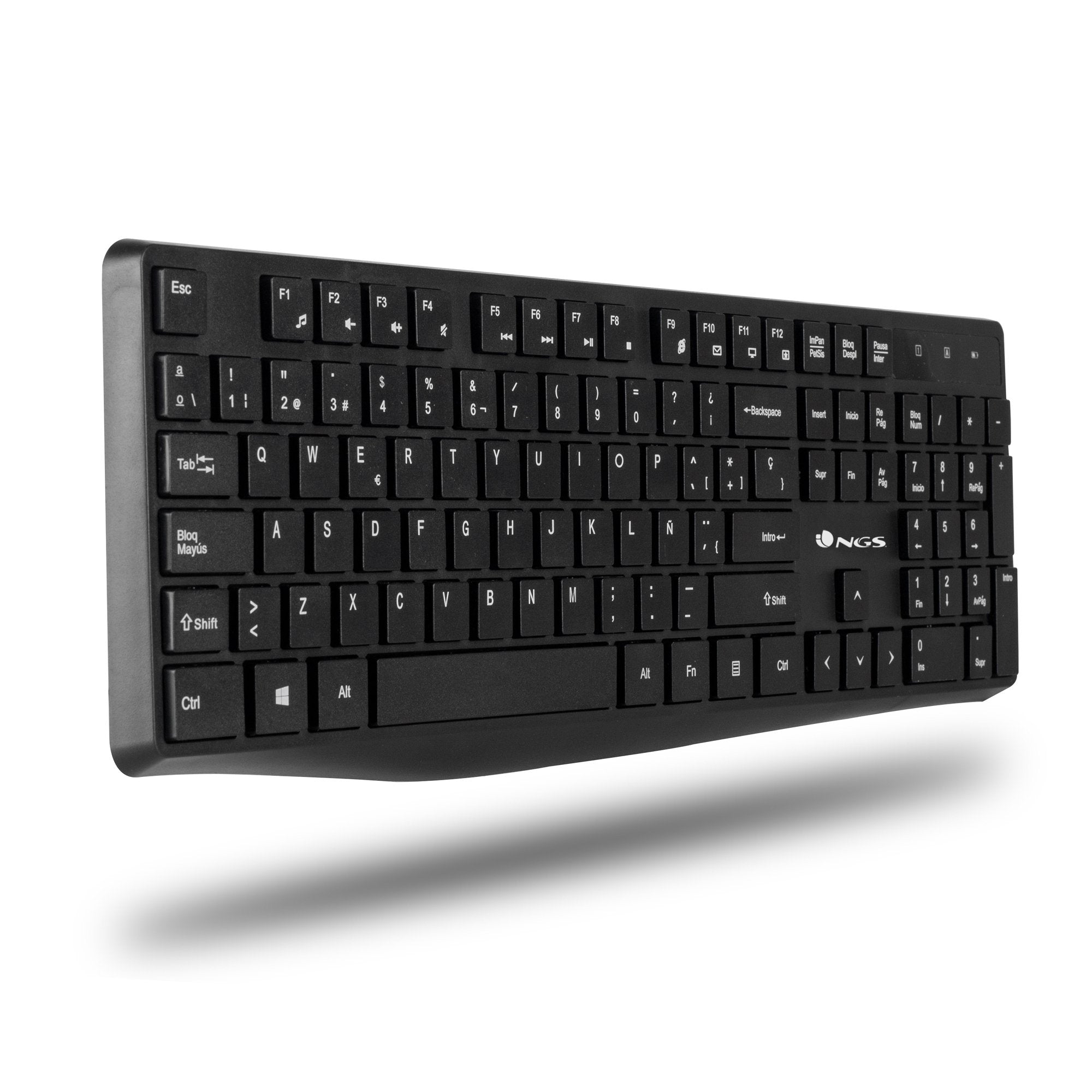 EAN 8435430617726 - NGS Allure Kit, QWERTY, ES teclado Ratón incluido Universal RF inalámbrico Negro imagen 3