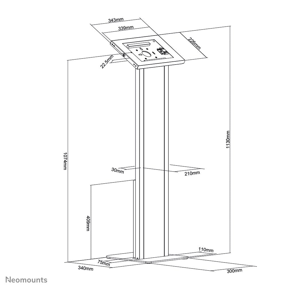 EAN 8717371449353 - Neomounts FL15-750WH1 soporte de seguridad para tabletas 27,9 cm (11") Blanco imagen 12