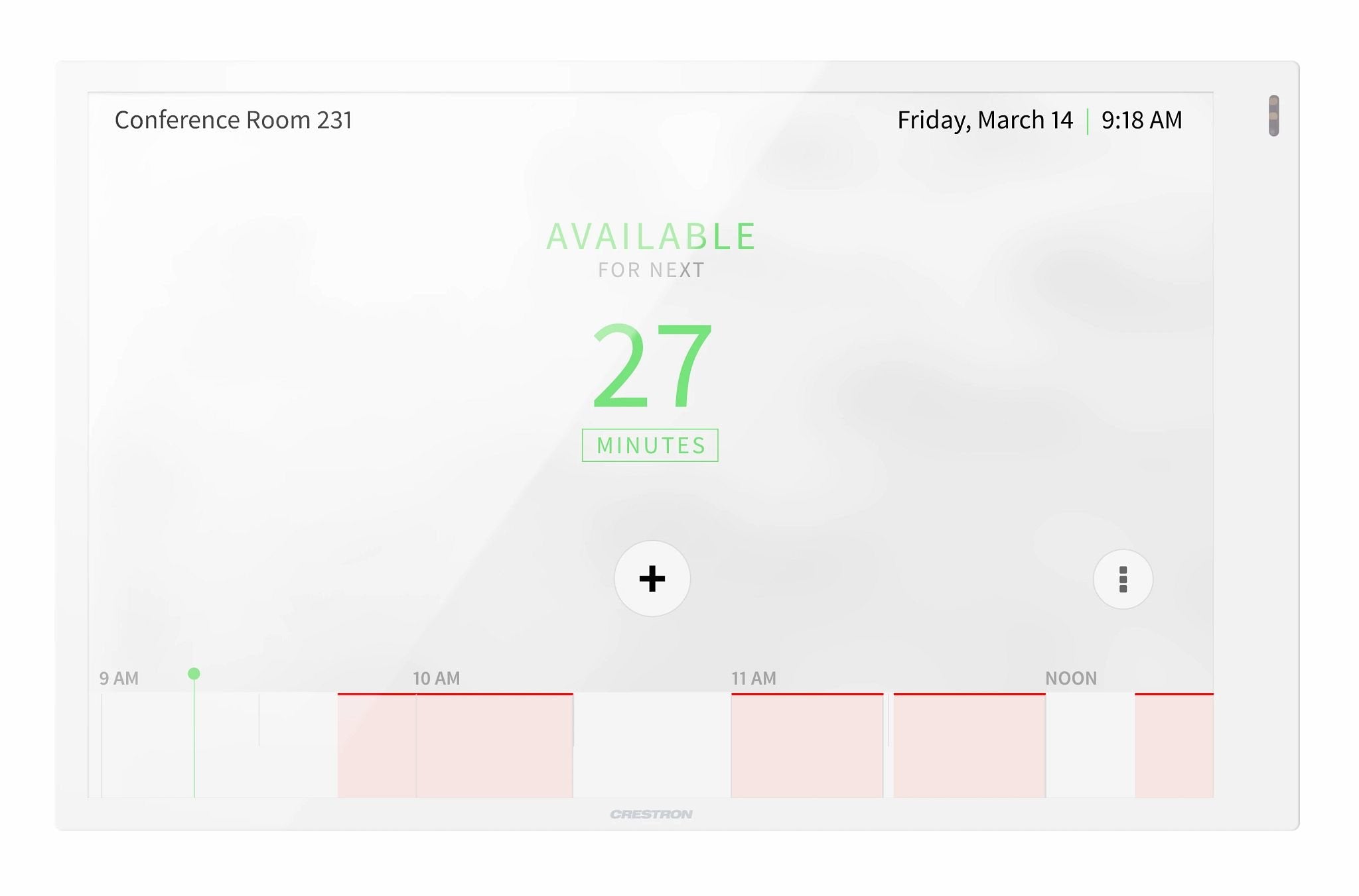 10.1" Room Scheduling Touchscreen Wh