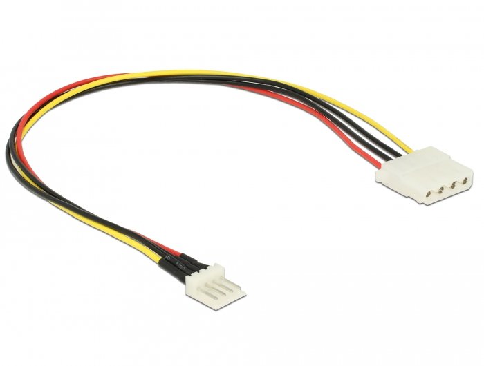 Delock Cable Power Floppy 4 Pin Stecker > Molex 4 Pin Buchse 30 Cm