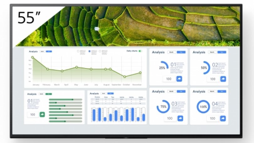 EAN 5013493465558 - Sony FW-55BZ30L/TM pantalla de señalización Pantalla plana para señalización digital 139,7 cm (55") LCD W imagen 1
