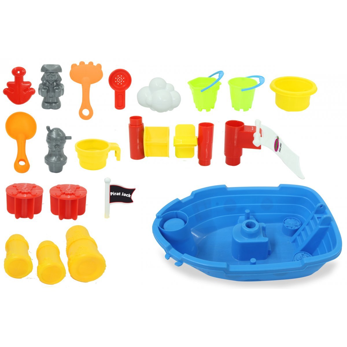 Jamara Mesa De Juego De Arena Y Agua Pirat Jack 21 Pz.