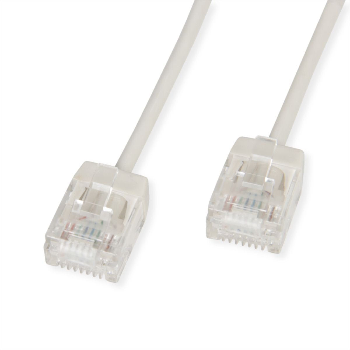 Roline Utp Datacenter Cable De Red Cat.6a (Class Ea), Lsoh, Slim, Extra Kurzer Stecker, Grau, 1 M