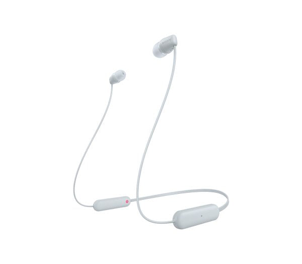 Auriculares Inalámbrico Intrauditivos Sony Wi-C100 Con Micrófono Bluetooth Blancos