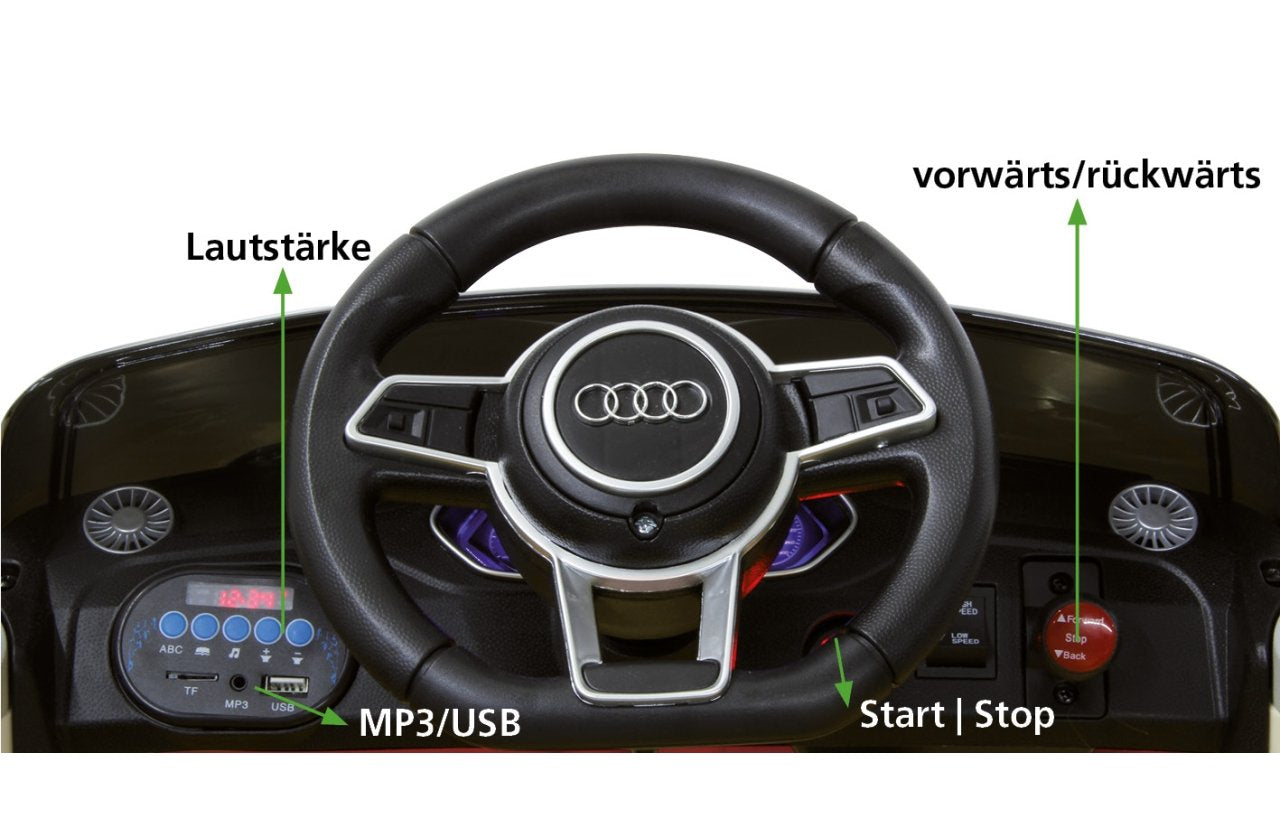 Jamara Ride-On Audi Tt Rs Rojo 12v 3+