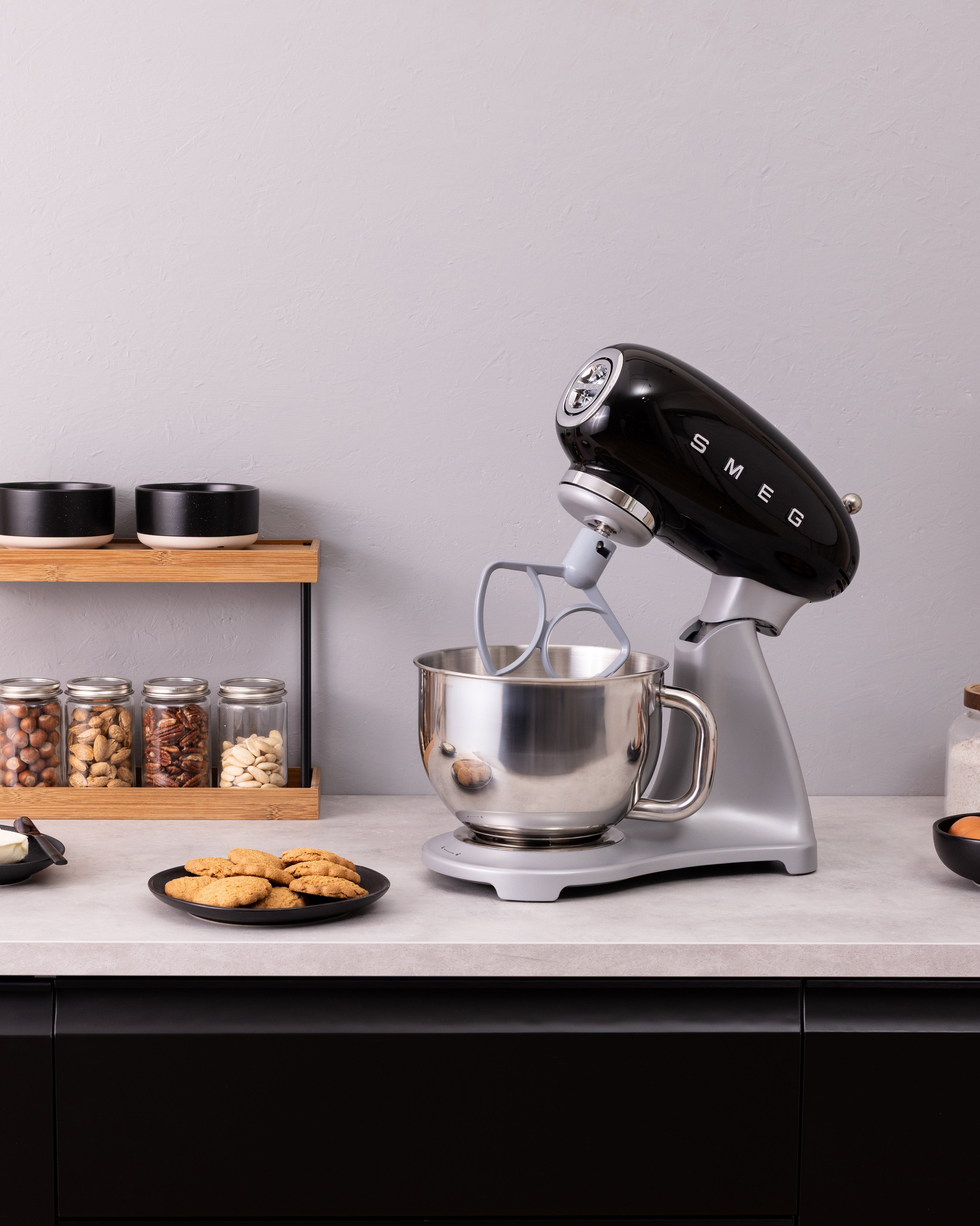 Máquina Multiusos Smeg Smf04bleu, 4,8 L, 800 W, Negra