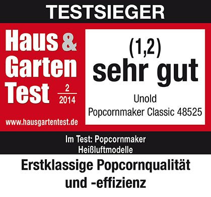 Unold Classic Palomitas De Maiz Poppers Rojo, Plata, Blanco 900 W