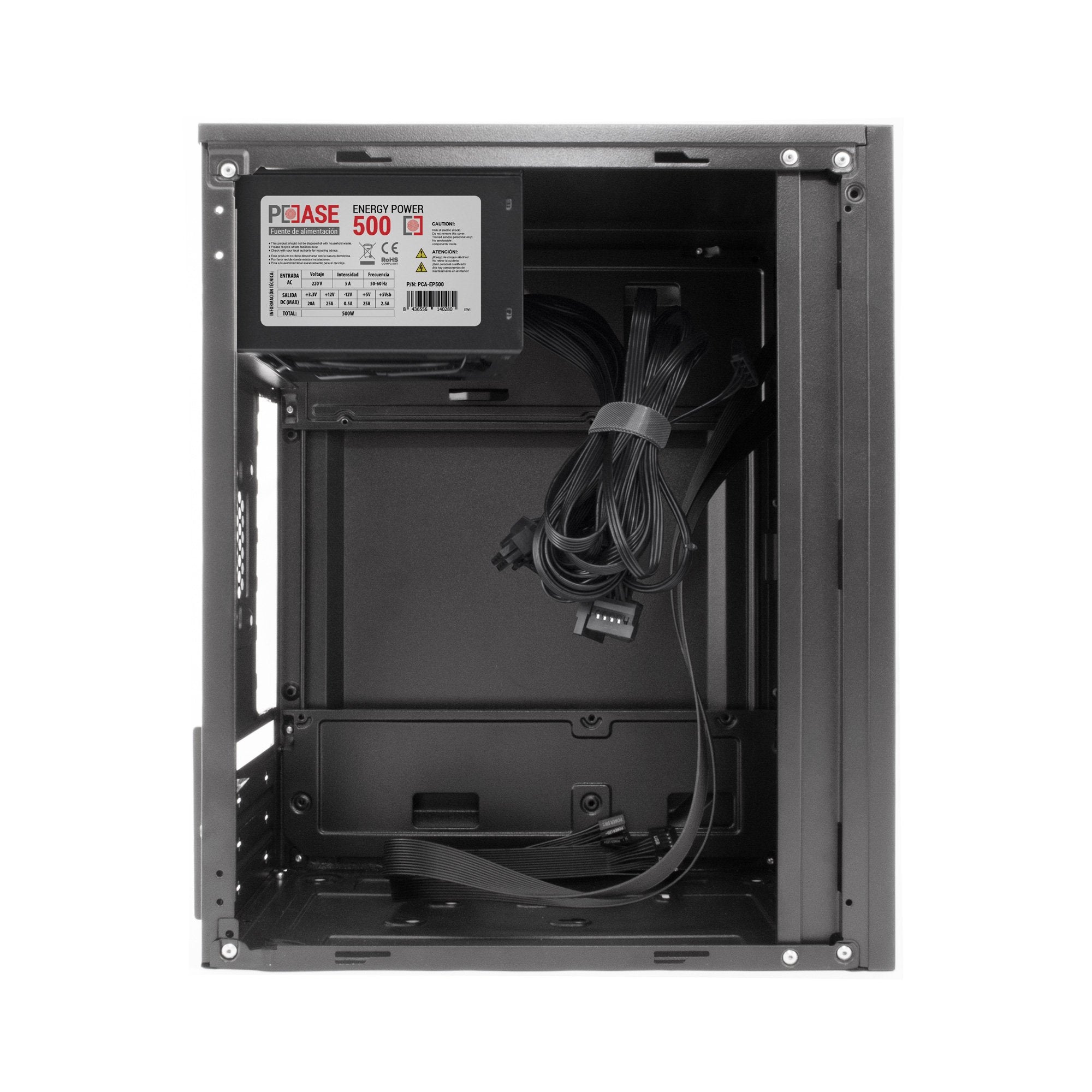 EAN 8437012429550 - CoolBox PCC-MPC45-1 carcasa de ordenador Escritorio Negro 500 W imagen 4