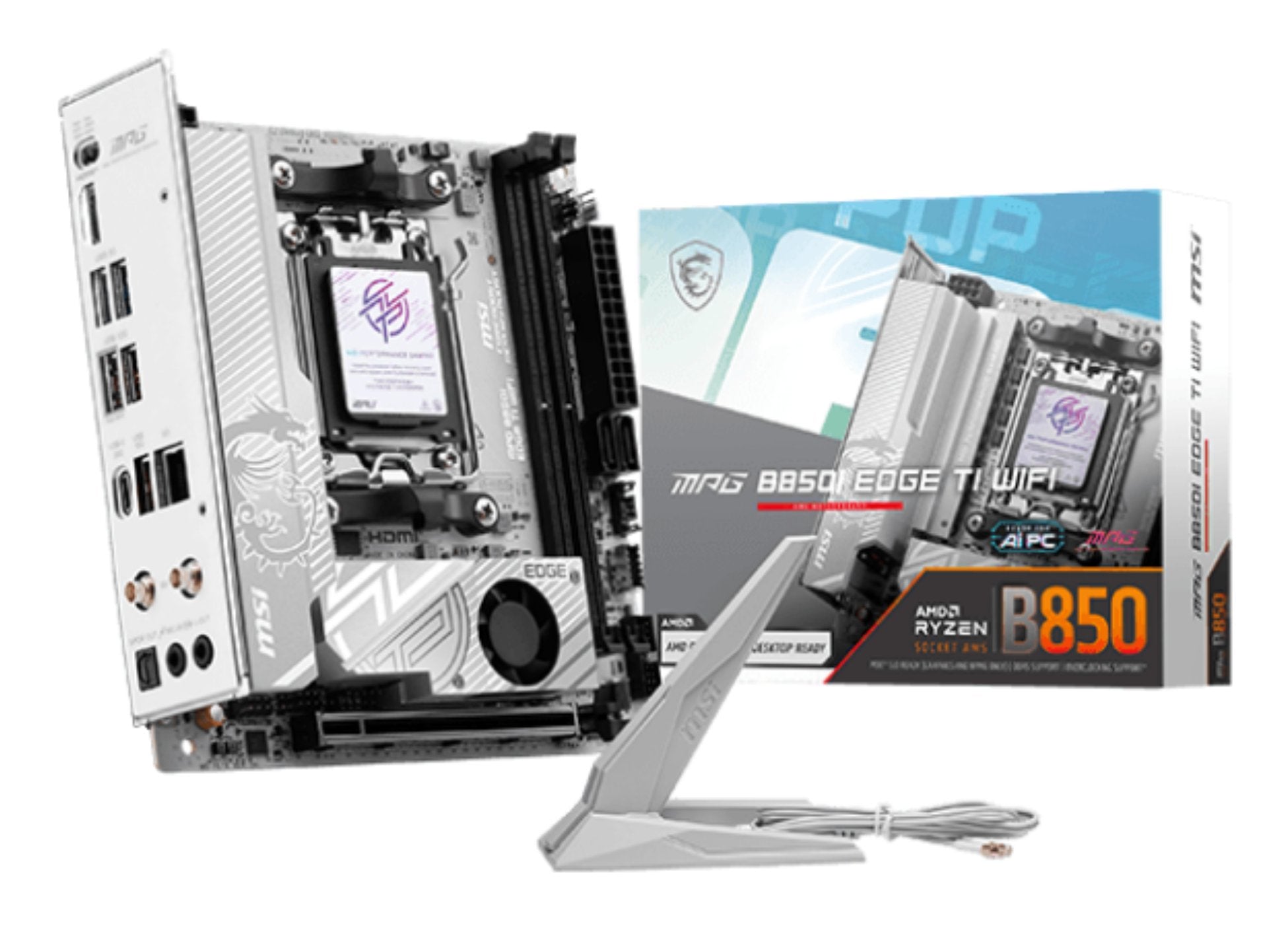 EAN 4711377360906 - MSI B850I EDGE TI WIFI AMD B850 Zócalo AM5 mini ITX imagen 1