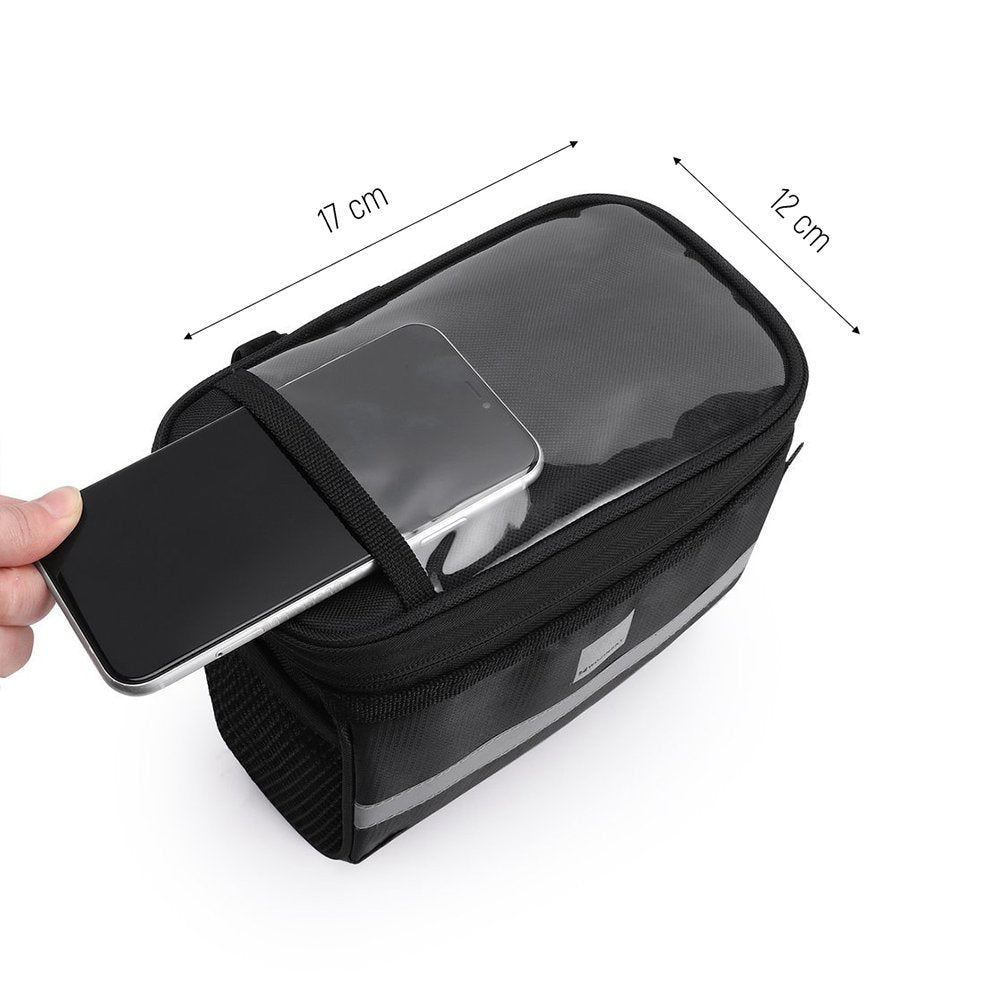 EAN 5907769300516 - Wozinsky WBB12BK Frente Bolsa de bicicletas 2 L Poliéster, PVC Negro imagen 5