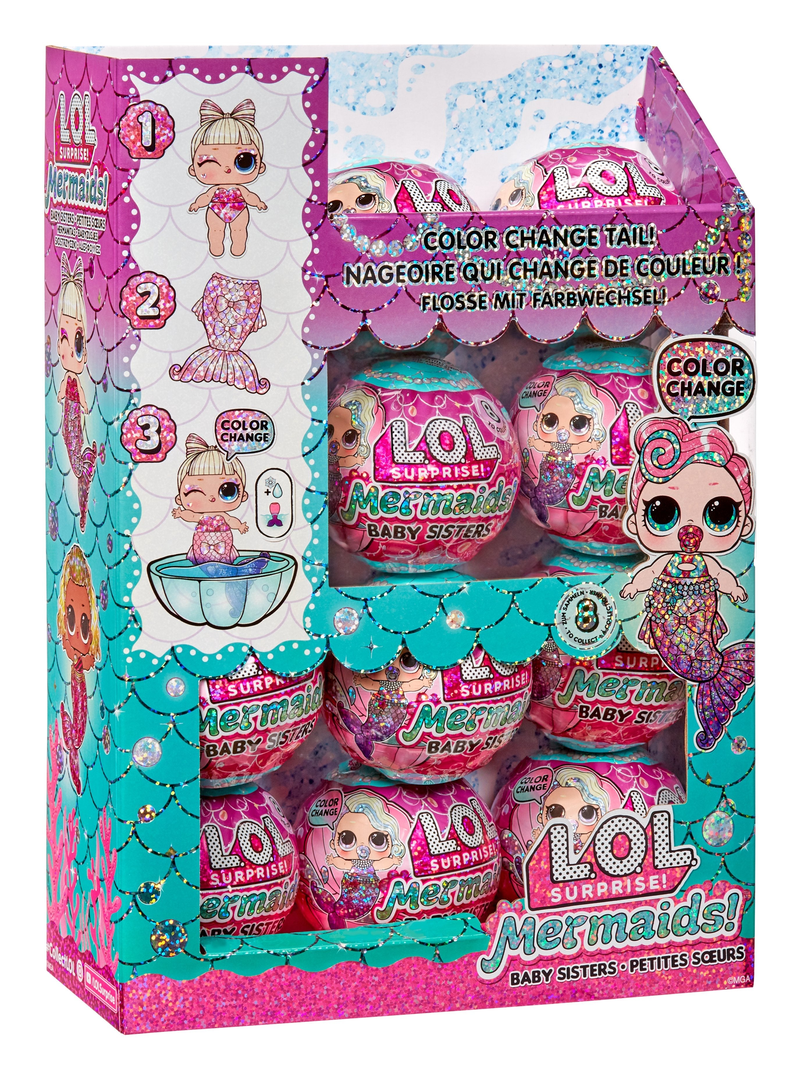 EAN 0035051515760 - L.O.L. Surprise! Mermaids! Baby Sisters with Color Tails imagen 14