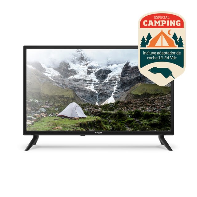 Televisor Engel Le2462ca 24" Hd Ready + Adaptador De Coche 12v/24v Dc Negro - Televisor