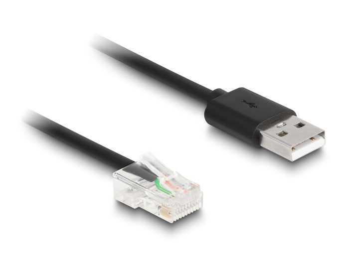 Delock Rj50 A Usb 2.0 Typ-A Barcode Scanner Cable Espiral 2 M