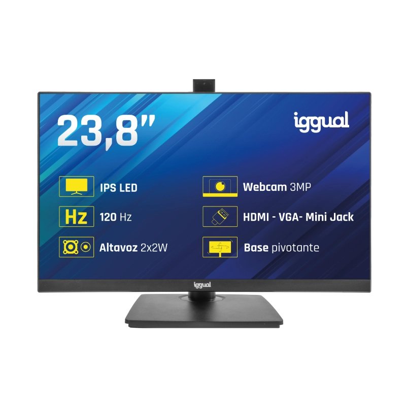 EAN 8435364320020 - iggual ML24WC pantalla para PC 60,5 cm (23.8") 1920 x 1080 Pixeles Full HD LED Negro imagen 16