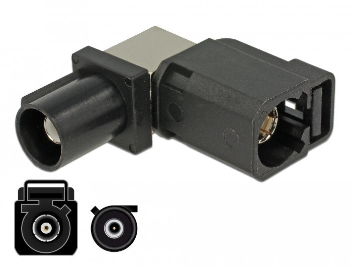 Delock Adaptador Fakra A Hembra 90° > Fakra A Macho