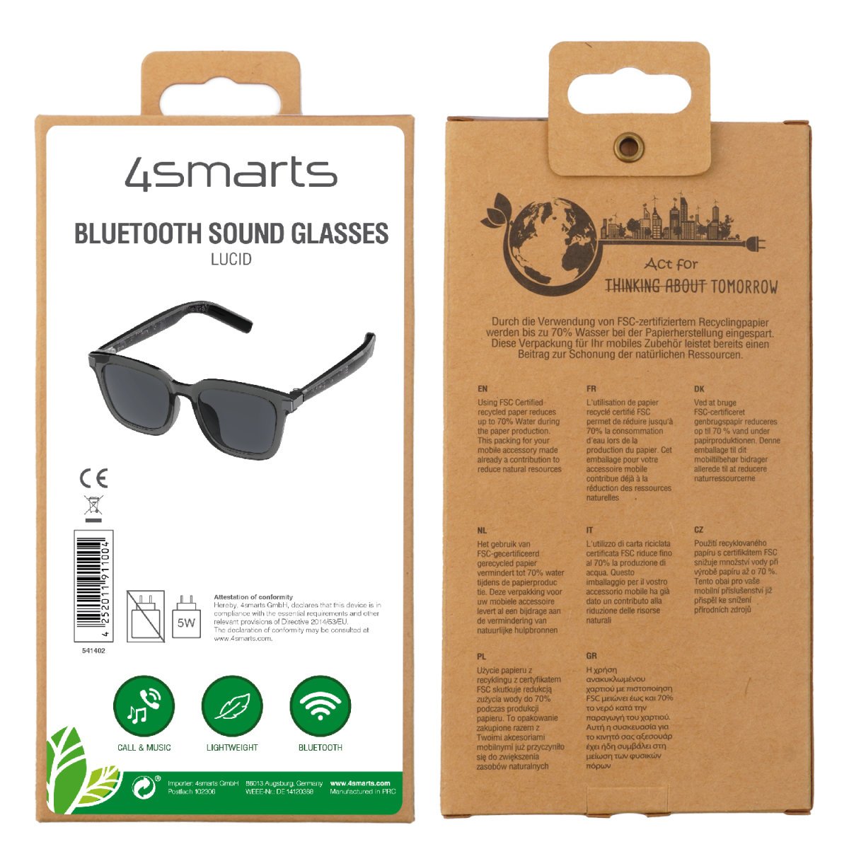 4smarts Azultooth Soundglasses Lucid