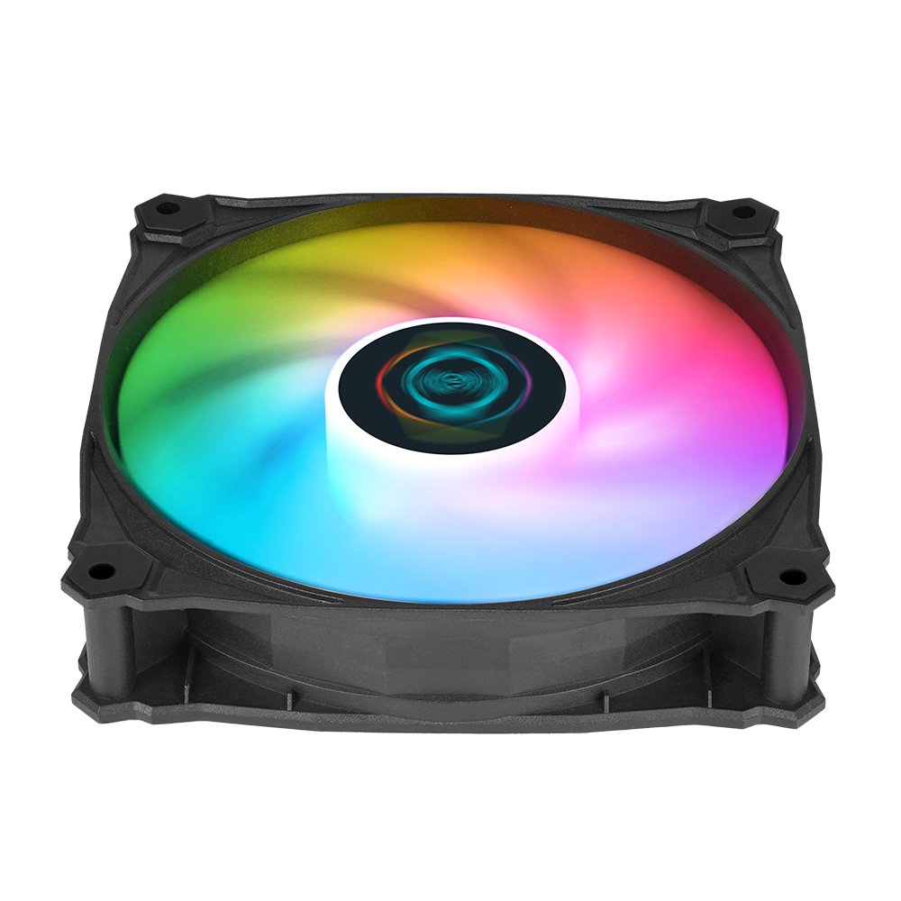 Iceberg Thermal Icegale Lightning Argb Ventilador 12 Cm Negro 3 Pieza(S)